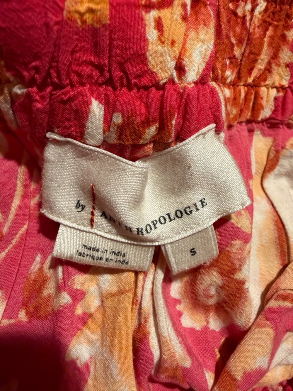 Anthropologie Kari Boho Floral Wide-Leg Wovne Pajama Pants Small - Picture 5 of 6